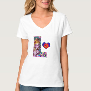 VALENTINE VENEZIANISCH MASQUERADE MONOGRAM L SCHRE T-Shirt
