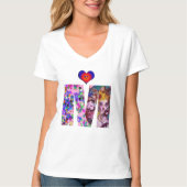 VALENTINE VENEZIANISCH MASQUERADE MONOGRAM M SCHRE T-Shirt (Vorderseite)