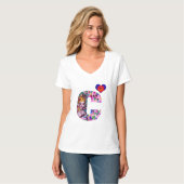 VALENTINE VENEZIANISCH MASQUERADE MONOGRAM M SCHRE T-Shirt (Vorderseite Vollansicht)