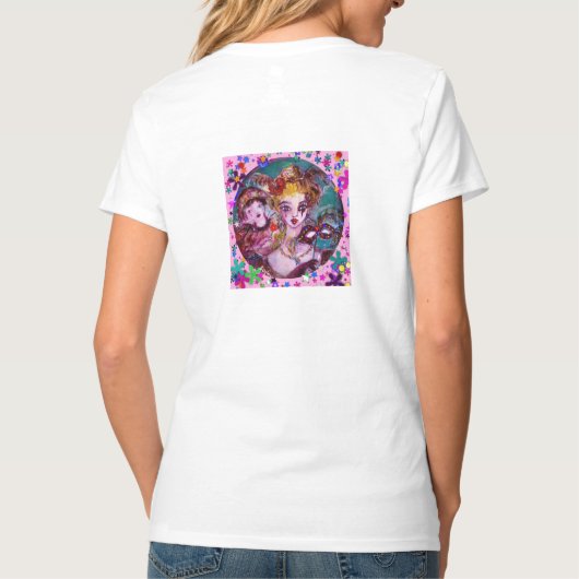 VALENTINE VENEZIANISCH MASQUERADE MONOGRAM N SCHRE T-Shirt (Rückseite)