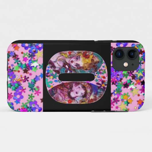 VALENTINE VENEZIANISCH MASQUERADE MONOGRAM O SCHRE Case-Mate iPhone HÜLLE (Rückseite (Horizontal))