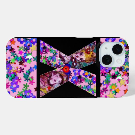 VALENTINE VENEZIANISCH MASQUERADE MONOGRAM X SCHRE Case-Mate iPhone HÜLLE (Rückseite (Horizontal))