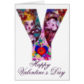 VALENTINE VENEZIANISCH MASQUERADE MONOGRAM Y BRIEF (Vorne)