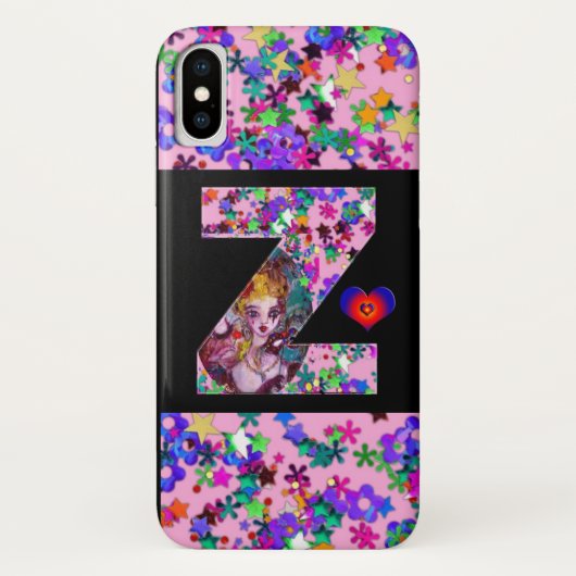 VALENTINE VENEZIANISCH MASQUERADE MONOGRAM Z SCHRE Case-Mate iPhone HÜLLE (Rückseite)