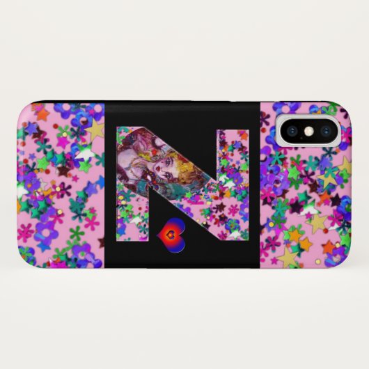 VALENTINE VENEZIANISCH MASQUERADE MONOGRAM Z SCHRE Case-Mate iPhone HÜLLE (Rückseite (Horizontal))