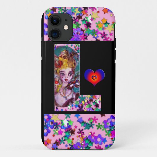 VALENTINE VENEZIANISCH MASQUERADE MONOGRAMM F SCHR Case-Mate iPhone HÜLLE (Rückseite)