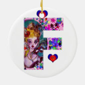 VALENTINE VENEZIANISCH MASQUERADE MONOGRAMM F SCHR KERAMIKORNAMENT (Hinten)