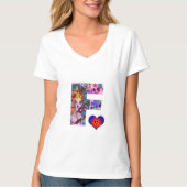 VALENTINE VENEZIANISCH MASQUERADE MONOGRAMM F SCHR T-Shirt (Vorderseite)