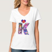 VALENTINE VENEZIANISCH MASQUERADE MONOGRAMM K SCHR T-Shirt (Vorderseite)