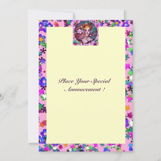 VALENTINE VENEZIANISCH MASQUERADE PARTY EINLADUNG (Vorderseite)