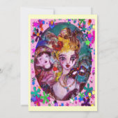 VALENTINE VENEZIANISCH MASQUERADE PARTY EINLADUNG (Rückseite)