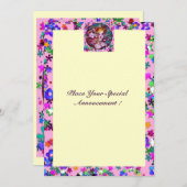 VALENTINE VENEZIANISCH MASQUERADE PARTY EINLADUNG (Vorne/Hinten)