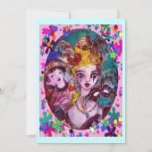 VALENTINE VENEZIANISCH MASQUERADE PARTY EINLADUNG (Rückseite)