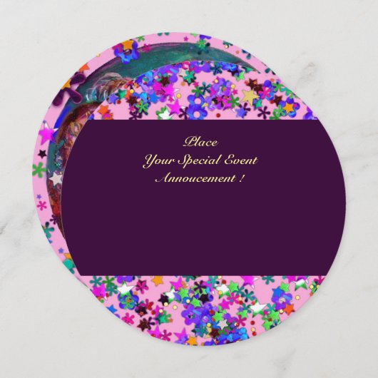 VALENTINE VENEZIANISCH MASQUERADE PARTY EINLADUNG (Vorne/Hinten)