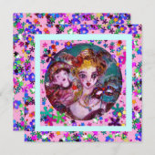 VALENTINE VENEZIANISCH MASQUERADE PARTY EINLADUNG (Vorne/Hinten)