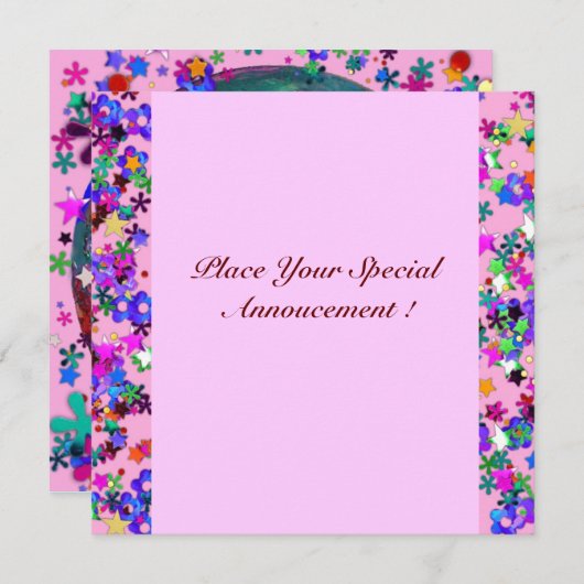 VALENTINE VENEZIANISCH MASQUERADE PARTY EINLADUNG (Vorne/Hinten)