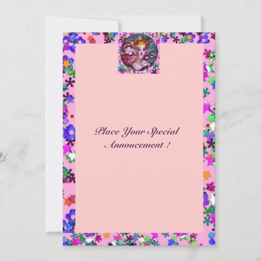 VALENTINE VENEZIANISCH MASQUERADE PARTY EINLADUNG (Vorderseite)