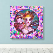 VALENTINE VENEZIANISCH MASQUERADE PARTY LEINWANDDRUCK (Insitu (Holzboden))