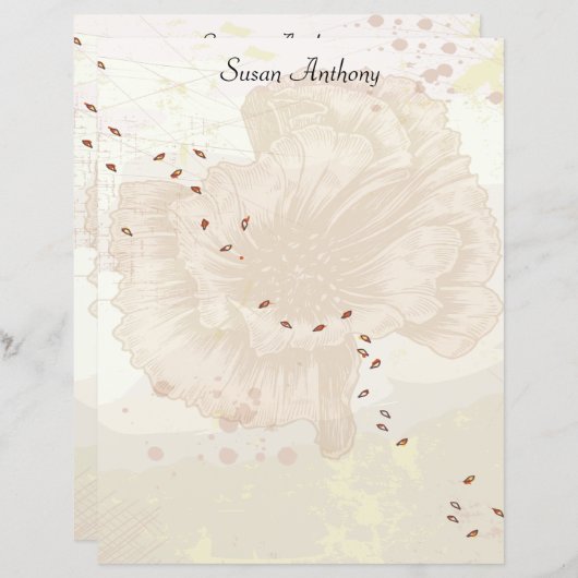 Valentine verkrustetes, verblassenes Papier (Vorne/Hinten)