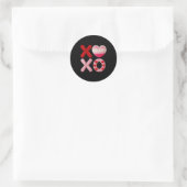 Valentine Vibe Design  Runder Aufkleber (Tasche)