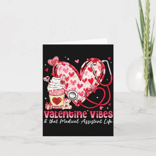 Valentine Vibes &amp; Dieses medizinische Instant- Karte (Vorderseite)