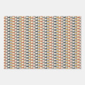 Valentine Vibes Art Nouveau Pattern  Geschenkpapier Set (Vorderseite 3)