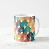 Valentine Vibes Art Nouveau Pattern Kaffeetasse (VorderseiteRechts)