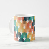 Valentine Vibes Art Nouveau Pattern Kaffeetasse (Vorderseite Links)