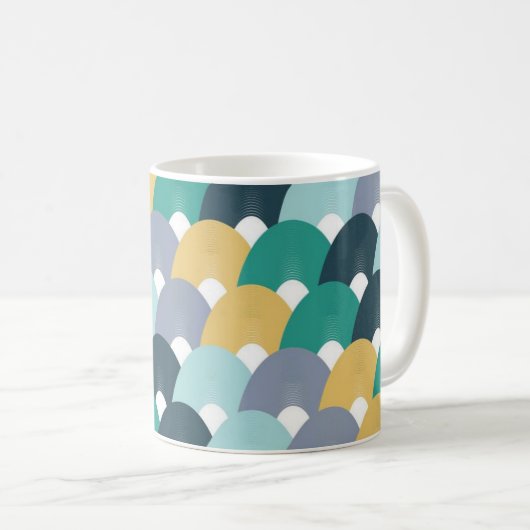 Valentine Vibes Floral Pattern Kaffeetasse (VorderseiteRechts)