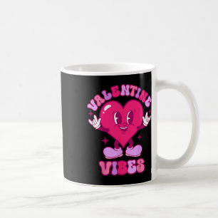 Valentine Vibes Groovy Valentinstag Shirt Gi Kaffeetasse