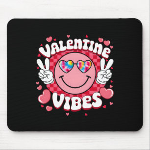 Valentine Vibes Hippie Gefärbte Krawatte Sungl Mousepad