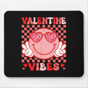 Valentine Vibes Hippie Valentinstag-Shirts für G Mousepad