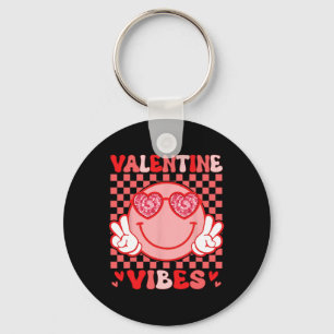 Valentine Vibes Hippie Valentinstag-Shirts für G Schlüsselanhänger