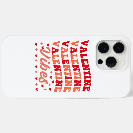 Valentine vibes iPhone case (Rückseite (Horizontal))