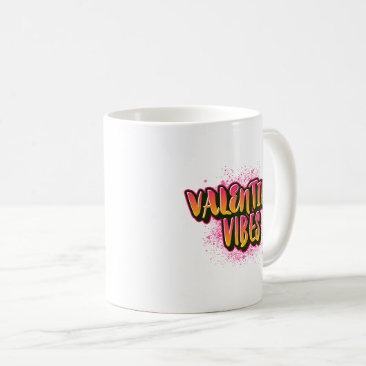 Valentine Vibes Kaffeetasse (VorderseiteRechts)