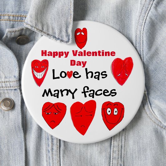 VALENTINE VIELE FACES DER LIEBE-Taste Button (Beispiel)