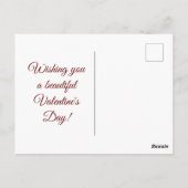 Valentine Vintag Doves Postkarte (Rückseite)