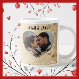 Valentine Vintage Paare Herz Jumbo-Tasse