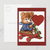 Valentine Vintage Postcard Feiertagspostkarte (Vorne/Hinten)