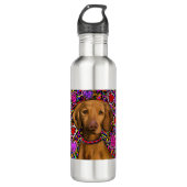 Valentine Vizsla Edelstahlflasche (Vorderseite)