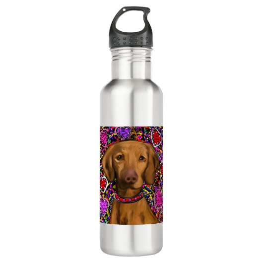 Valentine Vizsla Edelstahlflasche (Vorderseite)