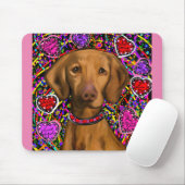 Valentine Vizsla Mousepad (Mit Mouse)