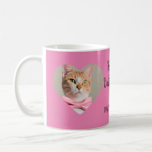 Valentine von Ihrer Katze, Liebhaber von Katzen Kaffeetasse (Links)