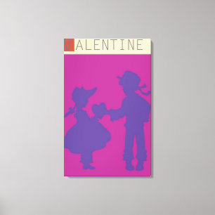 <Valentine>von Steve Collier Leinwanddruck