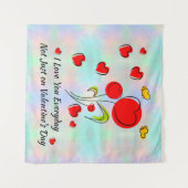 Valentine Wandteppich (Vorderseite (Horizontal))