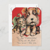 Valentine Warum der ganze Aufruhr? Feiertagspostkarte (Vorne/Hinten)