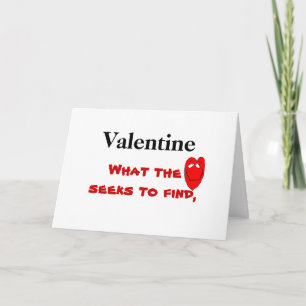 VALENTINE WAS DAS HERZ SUDHT  KARTE