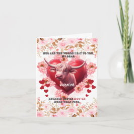 Valentine Was ich zu sagen habe, ist moo Feiertagskarte