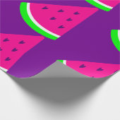 Valentine Wassermelone Sommerherz Geschenkpapier (Ecke)