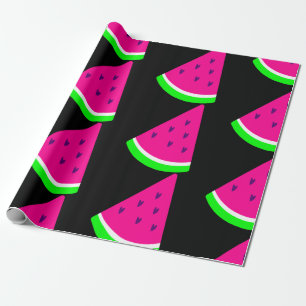 Valentine Wassermelone Sommerherz Geschenkpapier